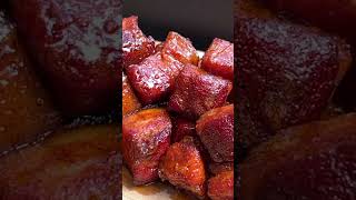 How to make Burnt Ends  Burnt Ends Recipe  Smoked Pork Belly Burnt Ends shorts [upl. by Vivi]