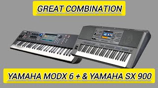 Yamaha Sx 900 amp Yamaha Modx 6 plus indian sound with great combination [upl. by Haimrej641]