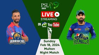 🔴 LIVE  PSL 9  Karachi Kings vs Multan Sultans  Geo Super [upl. by Ydnic873]