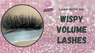 LASH WITH ME  JUICY LASH WISPY LASH 🍒 [upl. by Adiazteb]