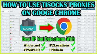 911 re Alternative  How to use TiSocks Proxies with Google Chrome  Socks5 best IP Locations [upl. by Ennywg]