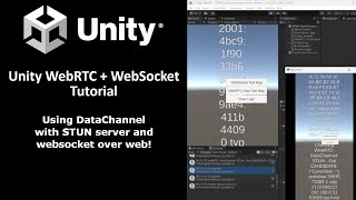 Using WebRTC in Unity with STUN server DataChannel over WEB [upl. by Tace]