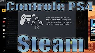 Solução steam reconhecendo controle de ps4 como xbox 2024 [upl. by Natsrik642]