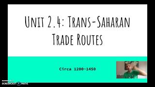 AP World History Topic 24  TransSaharan Trade [upl. by Iret]