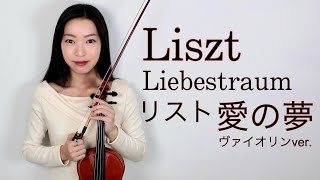 【ヴァイオリンで愛の夢】リスト 愛の夢第3番 Liszt  Liebestraum No3 violin ver [upl. by Spiers]