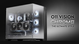 Chrome the New Black  Lian Li O11 VISION Chrome Powerful Gaming PC Build [upl. by Brag]