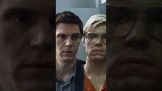 Evan Peters interrogating Jeffrey Dahmer evanpeters dahmernetflix shorts [upl. by Berhley]