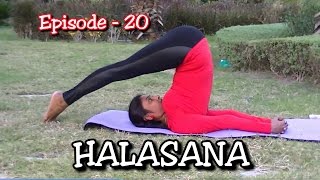 How to do Yoga Halasana Plow pose amp Karnapidasana  EPS20  DrSuma [upl. by Neelon]