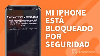 2 Formas cómo arreglar iPhone está bloqueado por seguridad [upl. by Arodoet386]