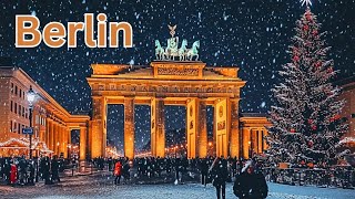 🇩🇪 Berlin A Cold December Walk in Germany Capital City in 4K HDR  Brandenburg to Alexanderplatz [upl. by Ecnedurp]