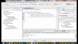 Java Tutorial 4  Getting User Input From The Console [upl. by Eenehs]