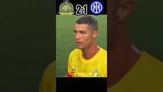 Al Nassr vs Inter Milan Club Friendlies 2023 ronaldo 🔥😍 sports football youtubeshorts [upl. by Trilbi]