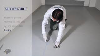 Glue down installation rolls Compact Comfort  Gerflor [upl. by Kosey]