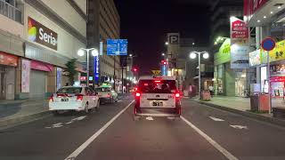 【青森県八戸市】夜の繁華街の様子です 中心街をドライブした車載動画 [upl. by Heman]