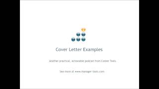 Cover Letter Examples [upl. by Eran777]