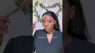 Simple lace frontal installation [upl. by Resiak]