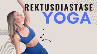 20 MIN Rückbildungsyoga  Rektusdiastase schließen im Flow  68 Wochen nach Geburt [upl. by Phia]