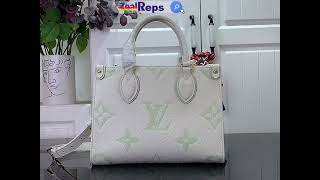 Louis Vuitton OnTheGo PM M46833 LatteGreen [upl. by Genesia]