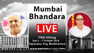 Ramashram Satsang Mathura Live from Mumbai 1st October 5th Sitting morning session [upl. by Suvart]