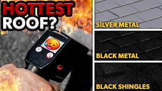 The HOTTEST Roof Might Surprise You  Metal Roof vs Asphalt Shingles [upl. by Eetsim]