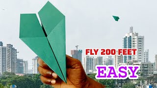 How To Make Paper Plane that fly far  Paper airplane  paper aeroplane [upl. by Inalej]