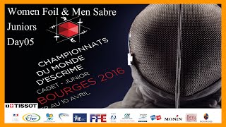 Championnats Du Monde d’Escrime Junior Bourges 2016  Day05 [upl. by Ramhaj501]