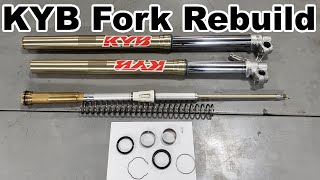 2022 Beta Motorcycle KYB Fork Rebuild Fork Seals amp Bushings Step By Step Instructions [upl. by Ayikal]