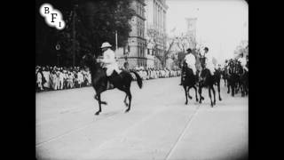 Arrival of the Earl of Lytton at Calcutta 1922 [upl. by Ahsuas]