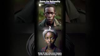 Guess the Nationality  Average Face Trivia African [upl. by Inalaehon]