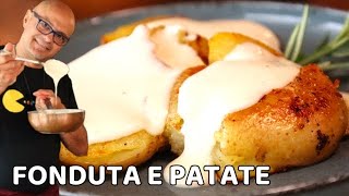 FONDUTA DI FORMAGGIO con le PATATE  RICETTA BONUS [upl. by Ylrbmik239]