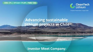 CLEANTECH LITHIUM PLC  ASX process and wider company developments [upl. by Alekat]