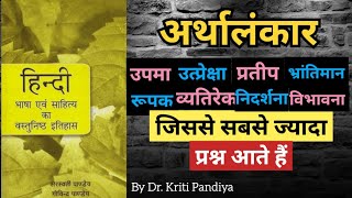 Artha alankar  अर्थालंकार के प्रकार  उपमा रूपक उत्प्रेक्षा प्रतीप व्यतिरेक विभावना निदर्शना अलंकार [upl. by Vacla570]