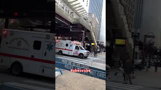 Chicago Fire Department Ambulance Downtown Chicago [upl. by Madoc]