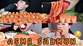 ASMR GIANT SALMON 🍣😋 Compilation Video [upl. by Giuditta931]