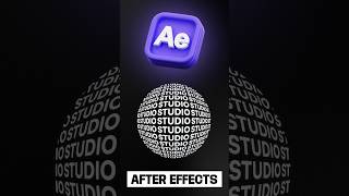 FAIRE UNE SPHERE AVEC DU TEXTE EN MOUVEMENT SUR AFTER EFFECTS [upl. by Chellman143]