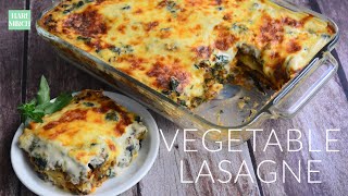 BEST Vegetable Lasagna Recipe [upl. by Enriqueta]