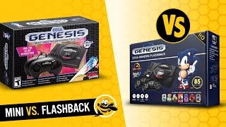 Sega Genesis Mini vs Sega Genesis Flashback HD [upl. by Naletak690]