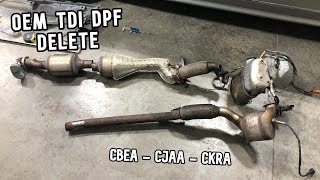 TDI DPF delete the OEM way  Using BRM exhaust [upl. by Ocirred]