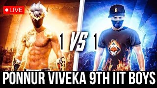 1vs1 free fire room match by viveka 9th IIT boys subscribe GameZonenxtlvl [upl. by Lekar]