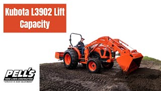 Kubota L3902 Lift Capacity [upl. by Ahsinehs]