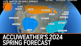 AccuWeather Experts Break Down the 2024 US Spring Forecast [upl. by Leuqim]