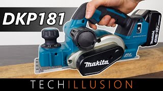 🔥DER STÄRKSTE AKKU HOBEL von Makita im Test😱  Makita DKP181  Review amp Test [upl. by Aneeuqahs]