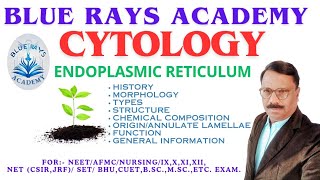 CYTOLOGY ENDOPLASMIC RETICULUM HISTORY  MORPHOLOGY  TYPES  STRUCTURE  CHEMISTRY  FUNCTION [upl. by Inwat]