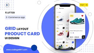 Gridview in Flutter with Product Card Design  Flutter Gridview 2023 [upl. by Kathy67]