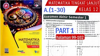 ASESMEN AKHIR SEMESTER 1 A130 Part 1 MATEMATIKA LANJUT [upl. by Sinnard]