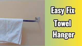 How to Fix Bathroom Towel Hanger [upl. by Nylitak926]