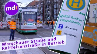 NEUE Strecke der Linie 2 in Magdeburg MVB eröffnet Warschauer Straße  Nachrichten Kompakt [upl. by Amilah]