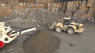 MDS M515 heavy duty trommel on grit stone [upl. by Oznofla197]