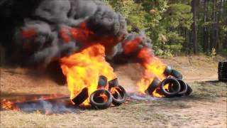 Tire Burn Demonstration [upl. by Sigvard]