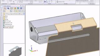 Solid Edge ST2  Sheet metal  Modyfikacje importowanych modeli blach [upl. by Namien957]